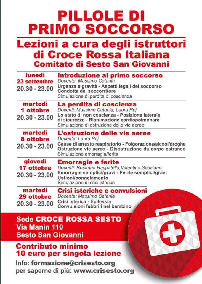 Calendario Pillole della Croce Rossa Italiana