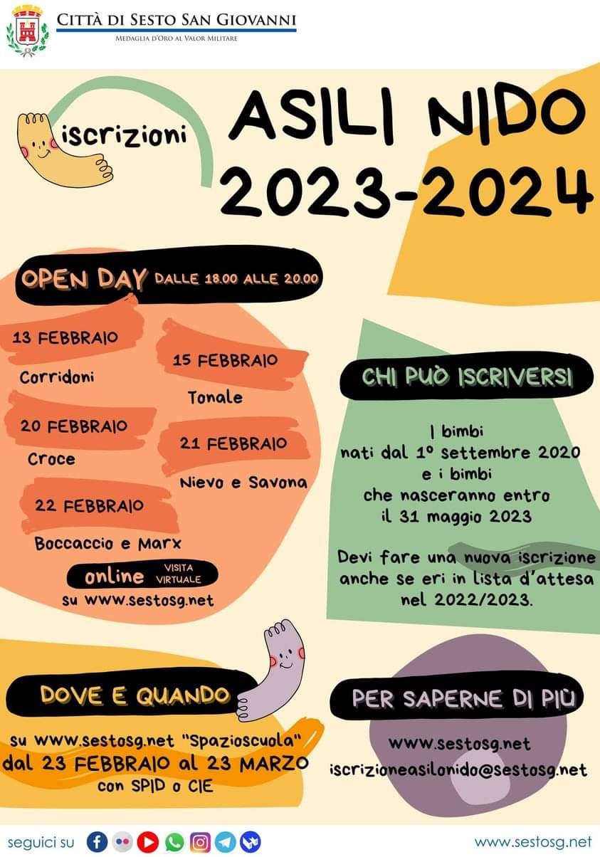 Sesto - VUOI ISCRIVERE IL BIMBO O LA BIMBA AL NIDO COMUNALE?