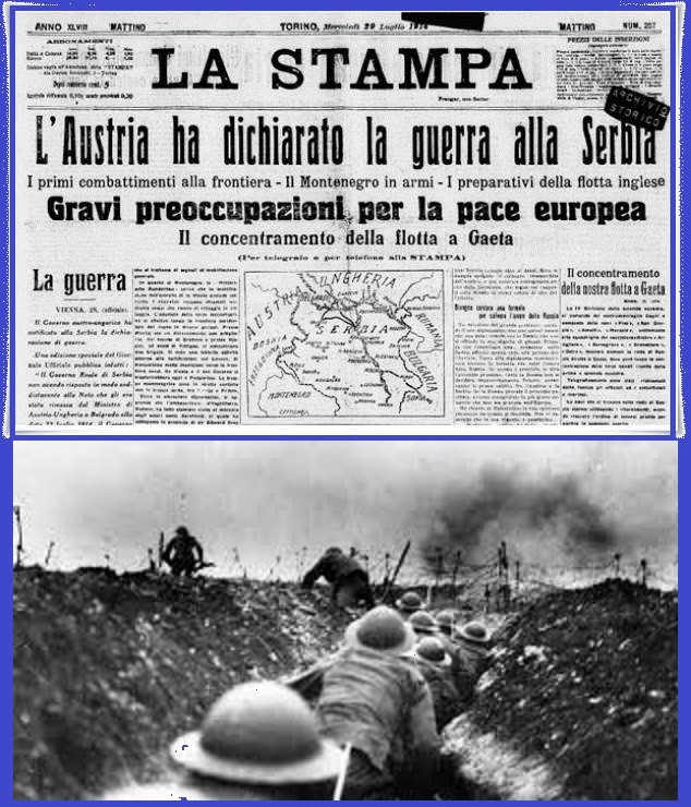 Accadde oggi - 28 Luglio 1914 - Scoppia la Grande Guerra