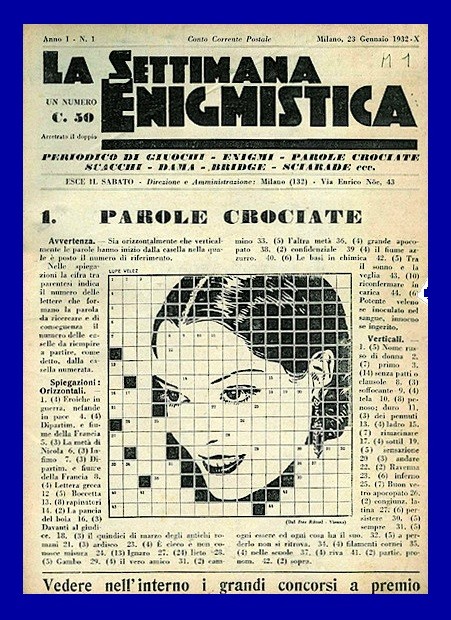Accadde oggi - 23 Gennaio 1932 - Primo numero della Settimana Enigmistica
