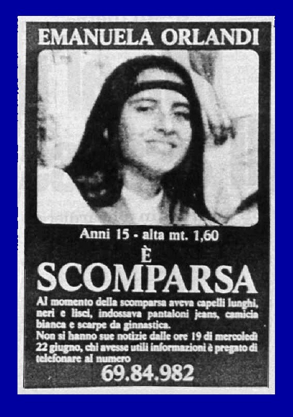 Accadde oggi - 22 Giugno 1983 - Scomparsa di Emanuela Orlandi
