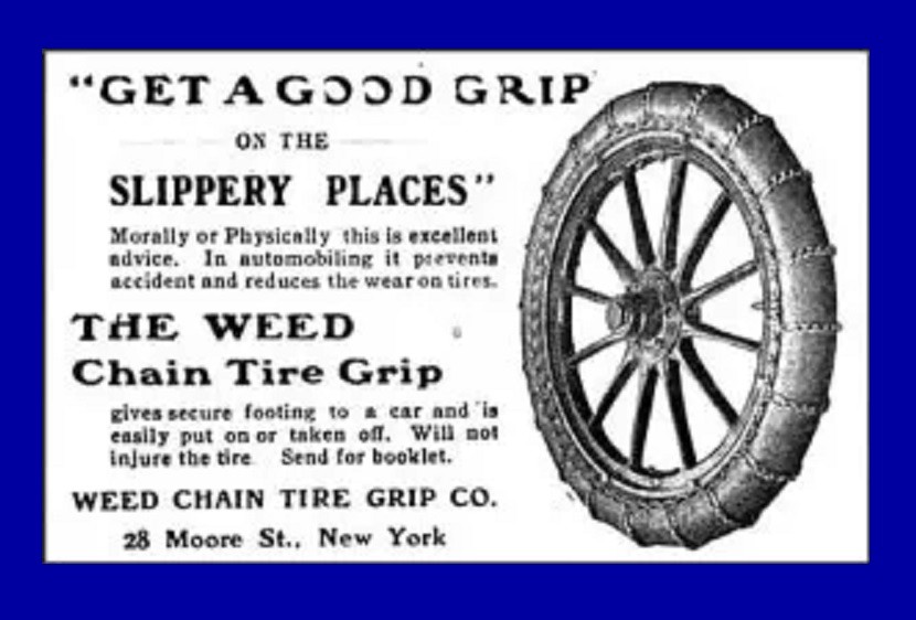 Accadde oggi - 23 Agosto 1904 - Weed brevetta le catene da neve