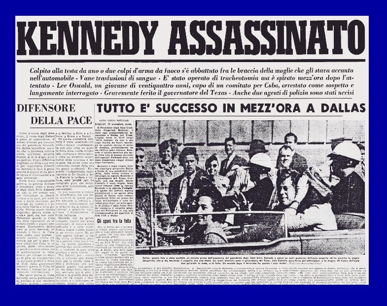Accadde oggi - 22 Novembre 1963 - John Kennedy assassinato a Dallas
