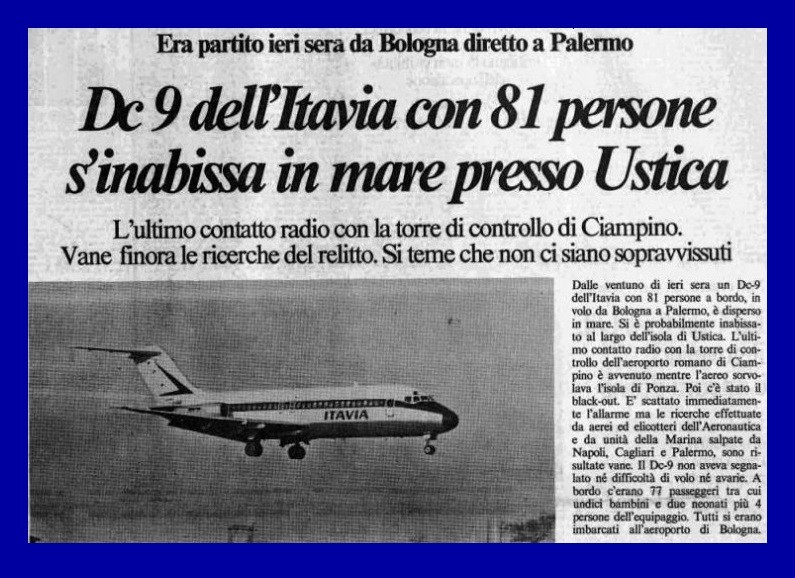 Accadde oggi - 27 Giugno 1980 - Strage di Ustica