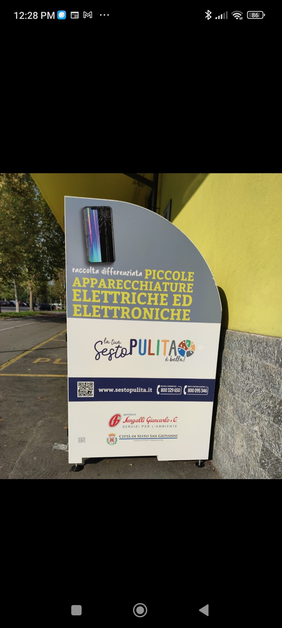 Sesto - POSIZIONATO IL TERZO CASSONETTO DI RACCOLTA RAEE IN VIA CARLO MARX