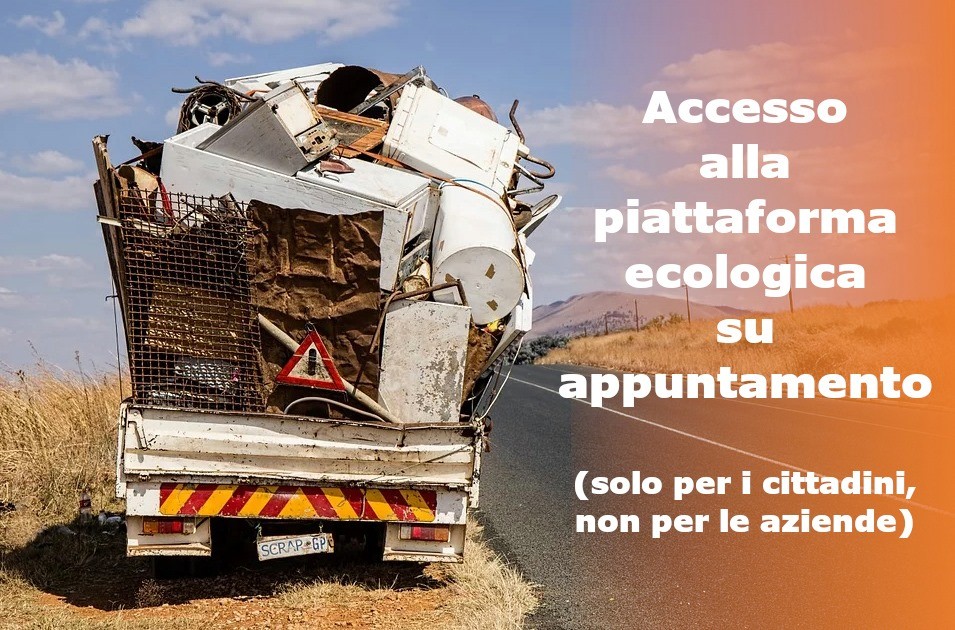 Sesto - per portare i rifiuti in piattaforma devi prima prenotarti online