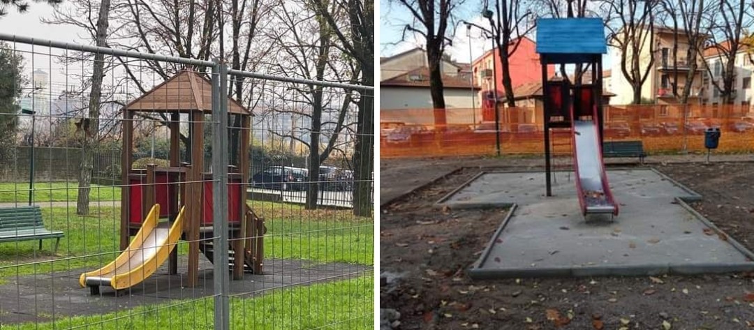 Sesto - Iniziati lavori di riqualificazione dei giardini