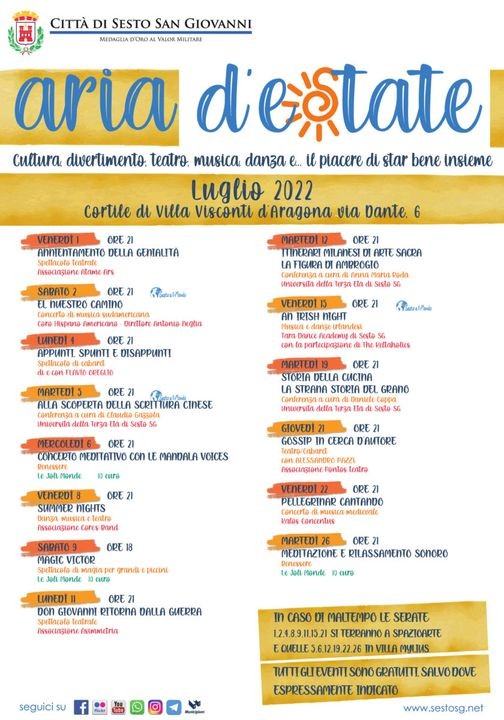 Sesto - TORNA ARIA D'ESTATE