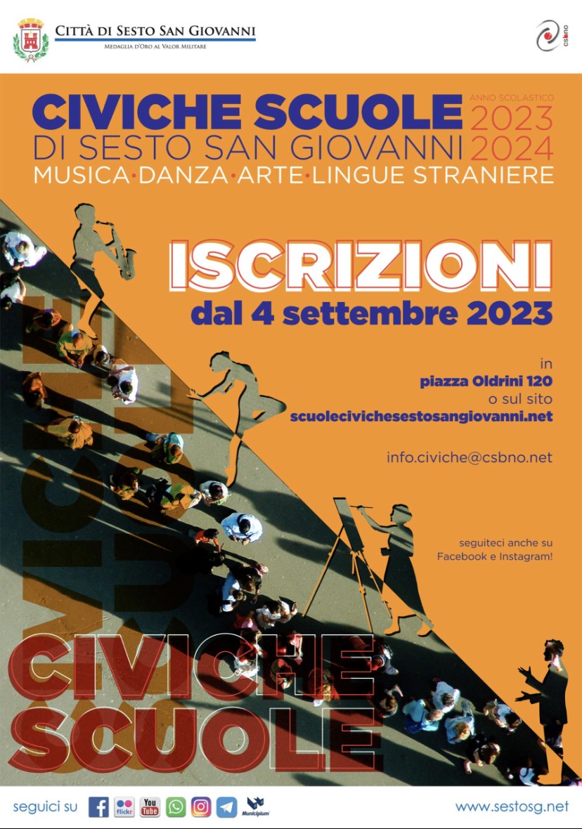 Sesto - Aperte le iscrizioni alle scuole Civiche