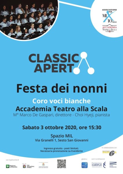 Sesto - FESTA DEI NONNI, SABATO 3 OTTOBRE IL CORO DELLA SCALA ALLO SPAZIO MIL