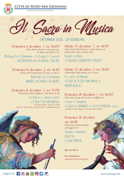 Sesto - 23° EDIZIONE DELLA RASSEGNA  "IL SACRO IN MUSICA"