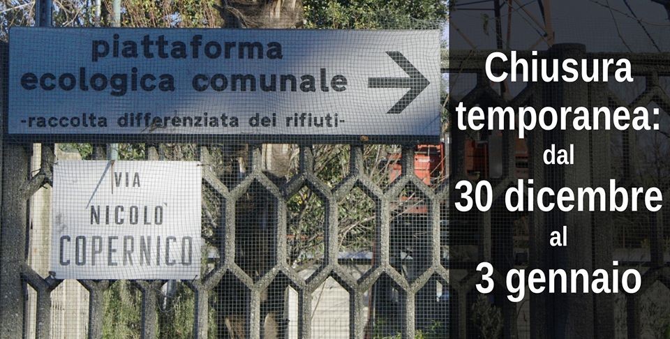 Sesto – chiusura temporanea piattaforma ecologica