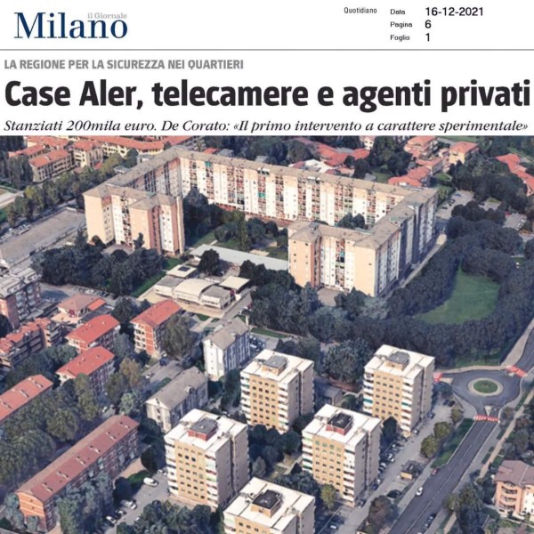 Cinisello - CASE ALER DA REGIONE VIDEOSORVEGLIANZA E VIGILANZA PRIVATA