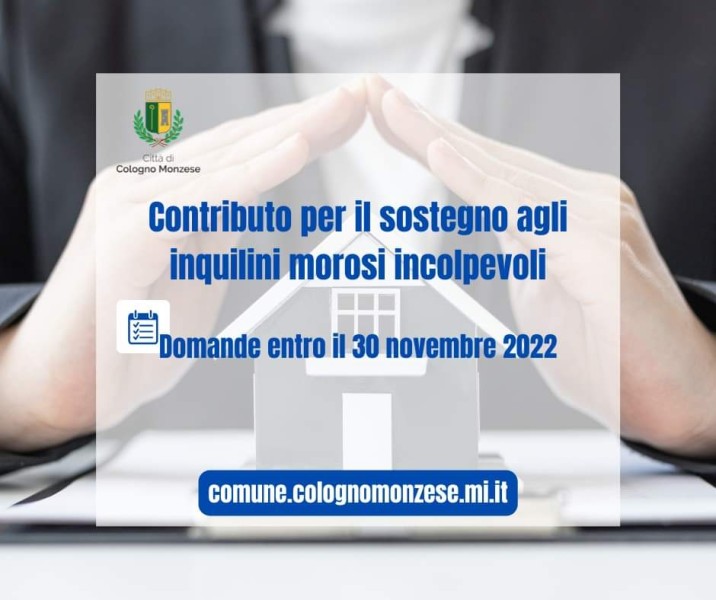Cologno - CONTRIBUTO PER GLI INQUILINI MOROSI