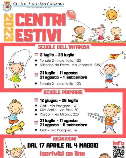 Sesto - CENTRI ESTIVI COMUNALI