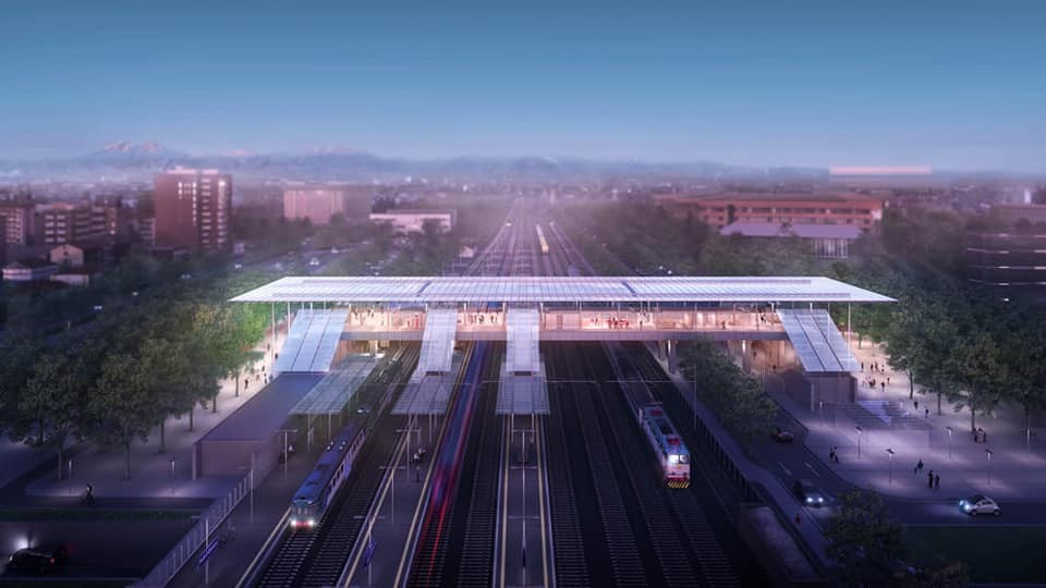 Sesto - BOZZA DI COME SARA' REALIZZATA LA STAZIONE A PONTE
