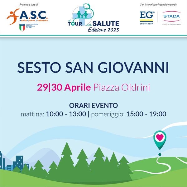 Sesto - Piazza Oldrini fa tappa Il Tour Della Salute
