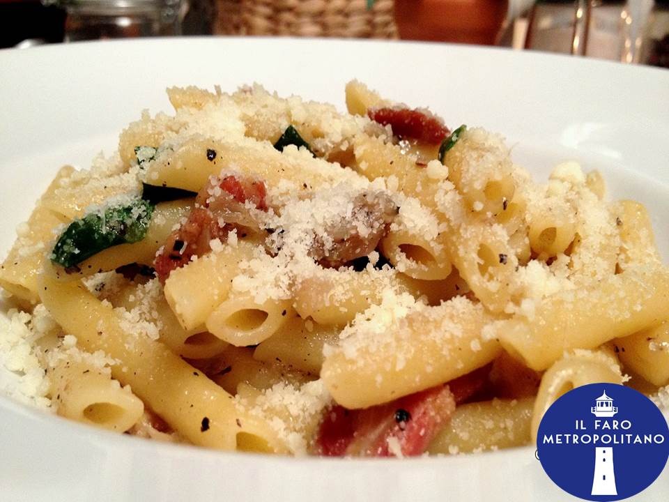 Penne con lardo battuto -19 novembre 2019
