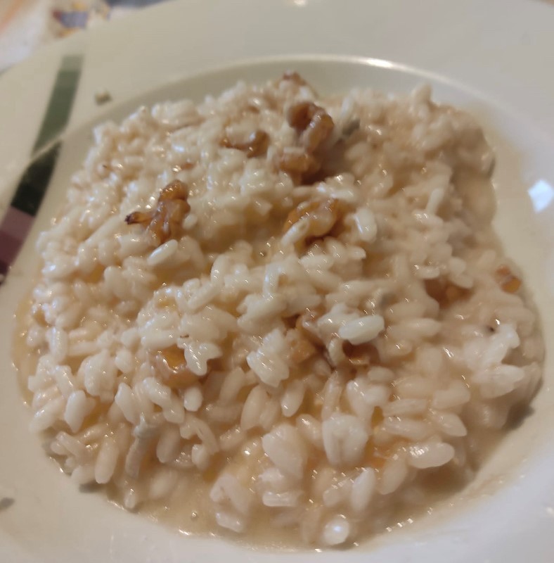 Risotto gorgonzola e noci