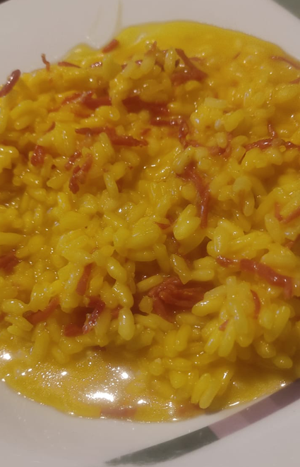 IN CUCINA CON ARSELIO: Risotto con julienne di bresaola e crema di parmigiano