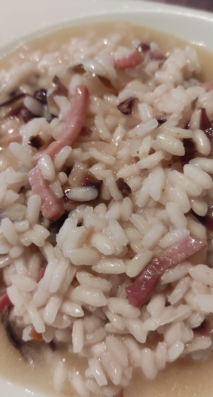 IN CUCINA CON ARSELIO: Risotto con radicchio speck parmigiano