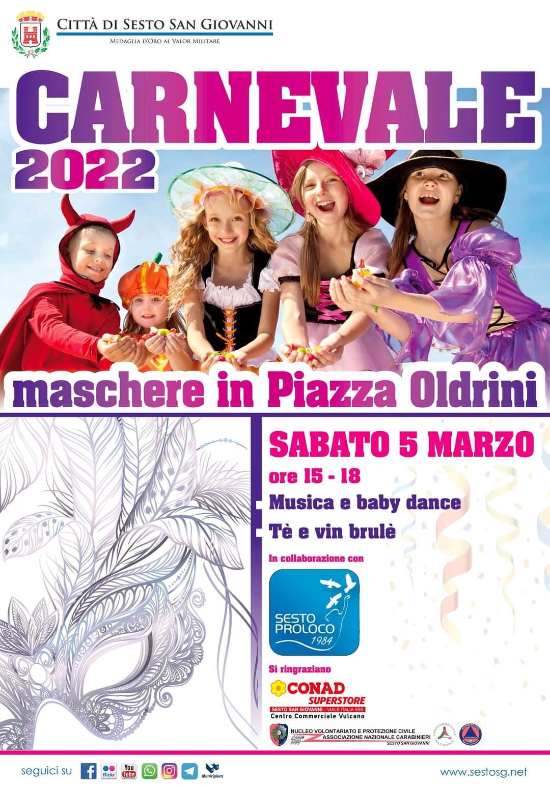 Sesto - PRONTI A FESTEGGIARE IL CARNEVALE IN PIAZZA?