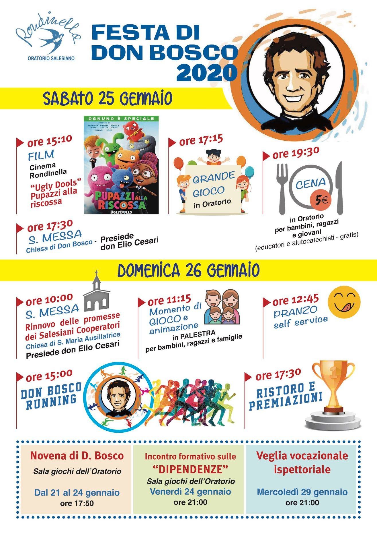 Festa di Don Bosco - 25/26 Gennaio 2020 - Oratorio Rondinella 