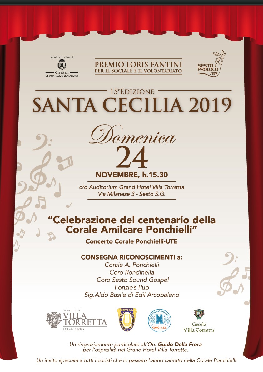 Sesto - Domenica 24 novembre 2019 - Santa Cecilia patrona della musica