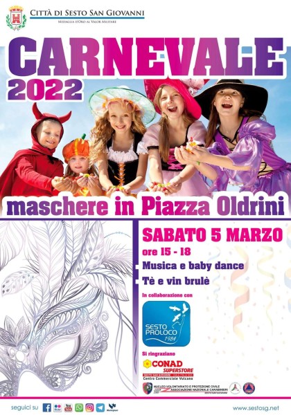 Sesto - PRONTI A FESTEGGIARE IL CARNEVALE IN PIAZZA?