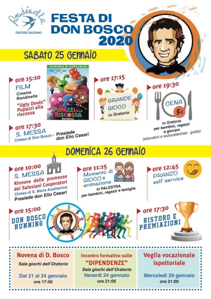 Festa di Don Bosco - 25/26 Gennaio 2020 - Oratorio Rondinella 