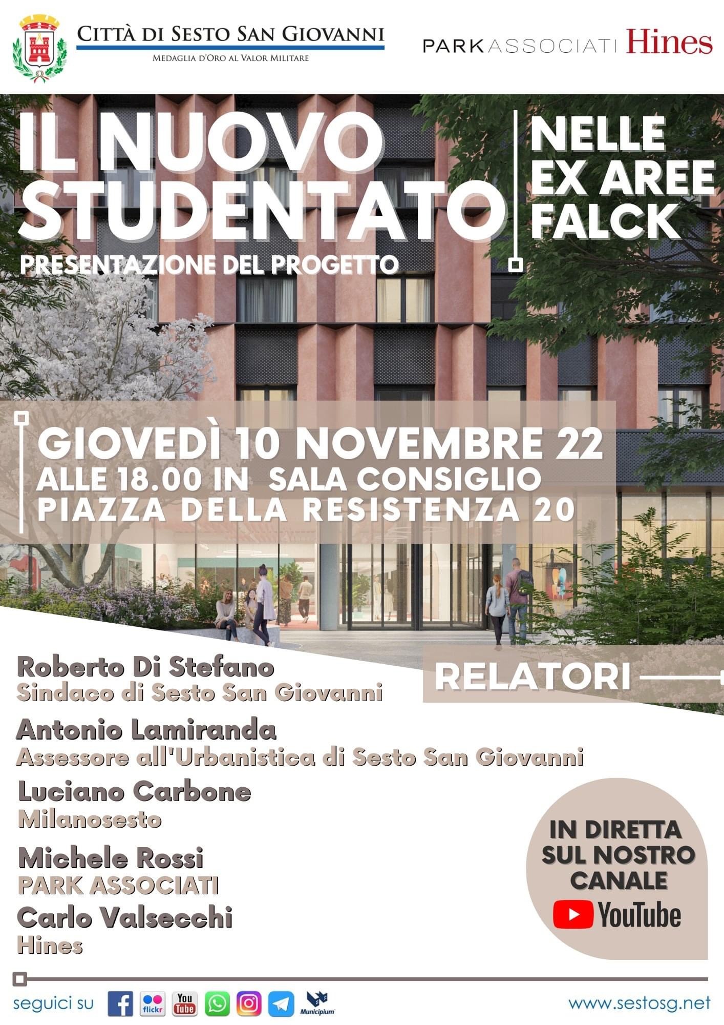 Sesto - PRESENTAZIONE DEL PROGETTO “IL NUOVO STUDENTATO”