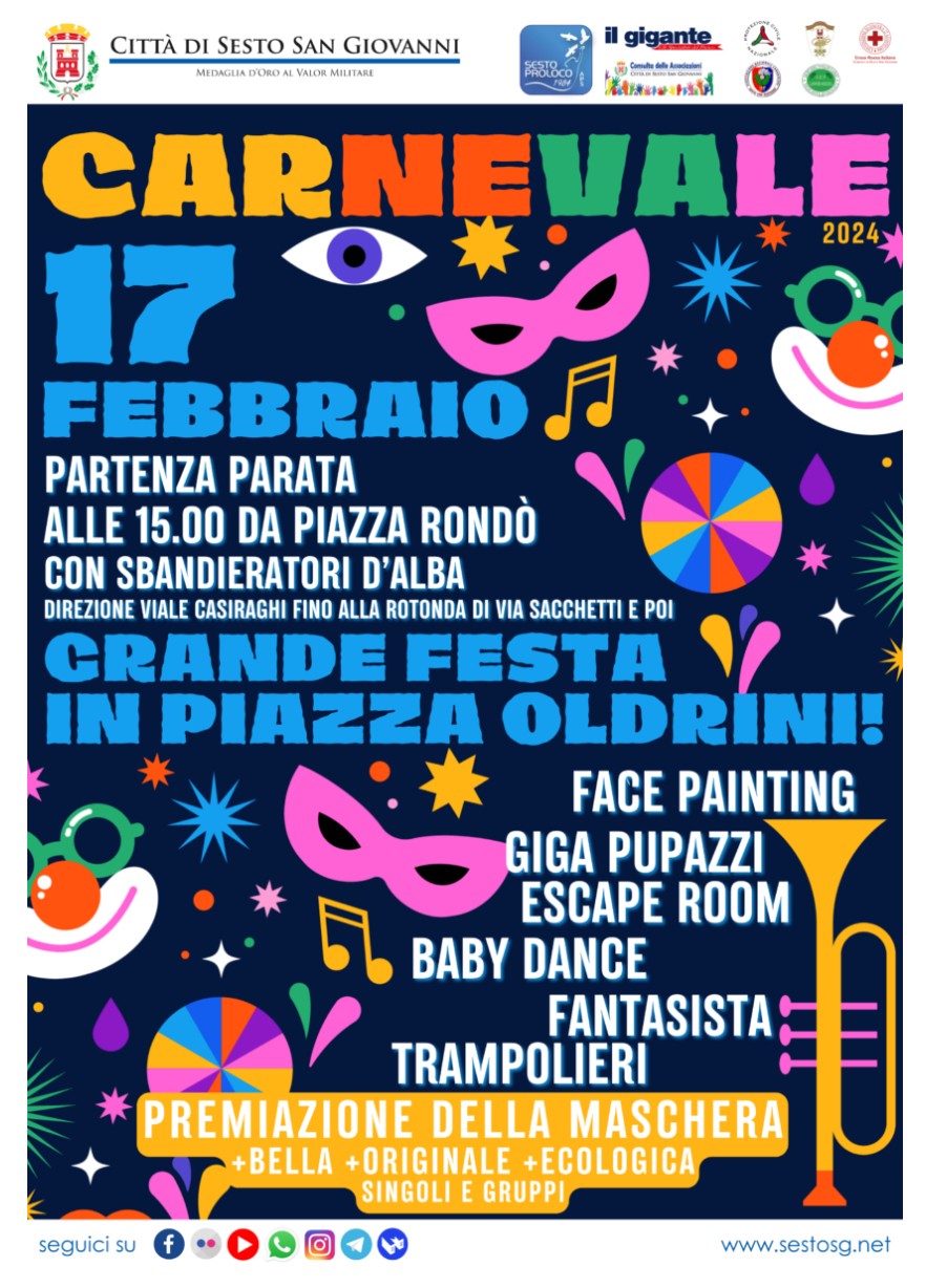 Sesto - Carnevale in piazza 2024